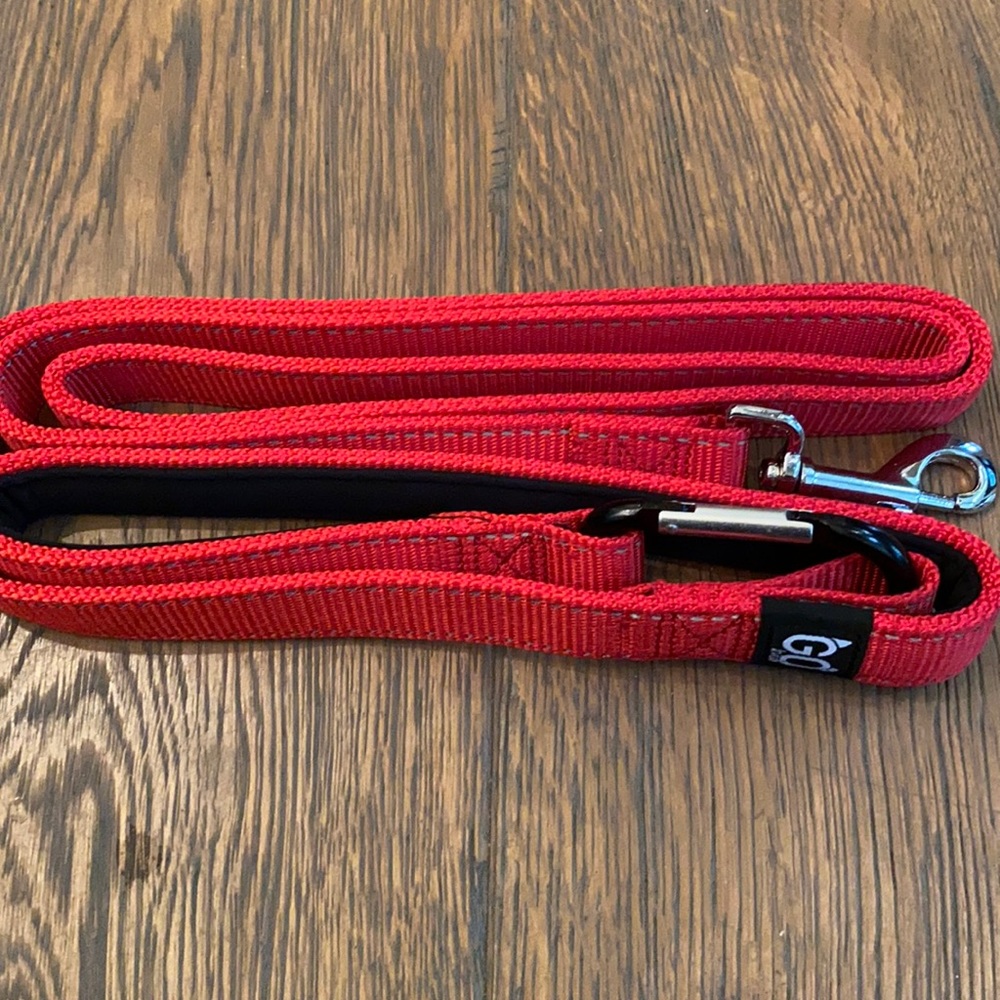 Go Leash Red Thick 72 inch Dog Leash
